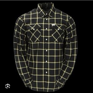 DIXXON Black and Yellow Checkered Men's Shirt
